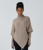 Amaya Asymmetrical Turtleneck Sweater
