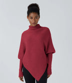 Amaya Asymmetrical Turtleneck Sweater