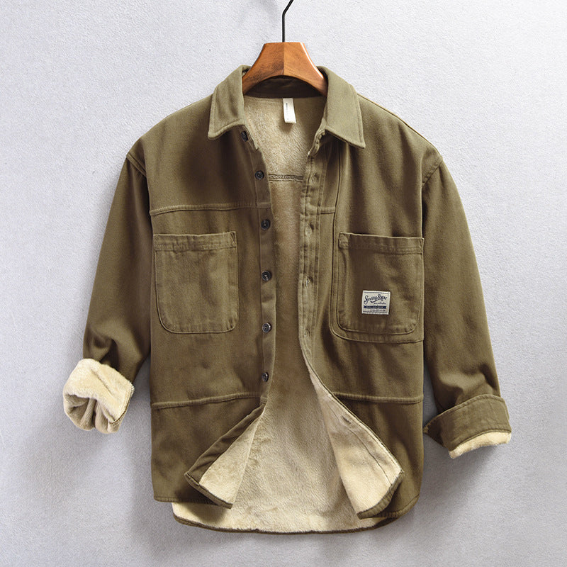 Fleece Cargo Overshirt