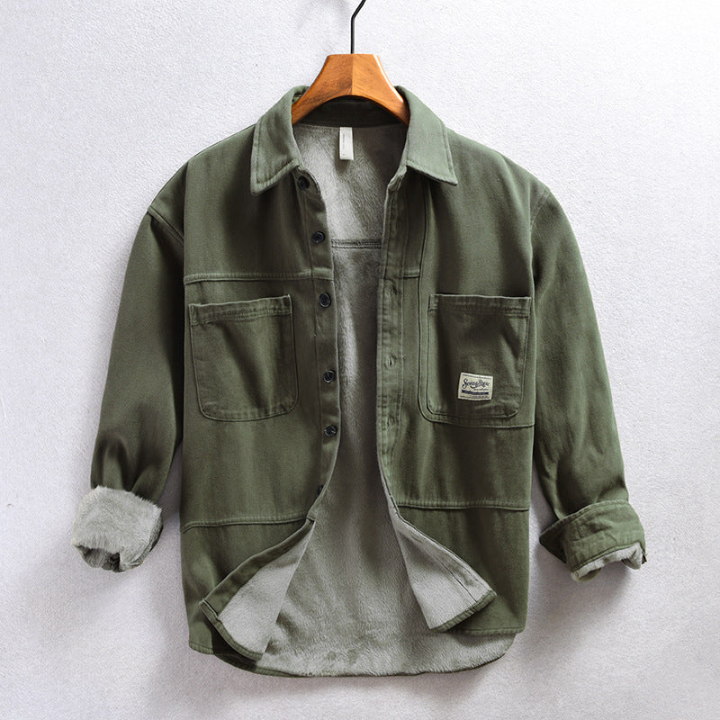 Fleece Cargo Overshirt