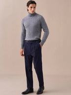 Arezzo hoge taille dubbel geplooide denim broek