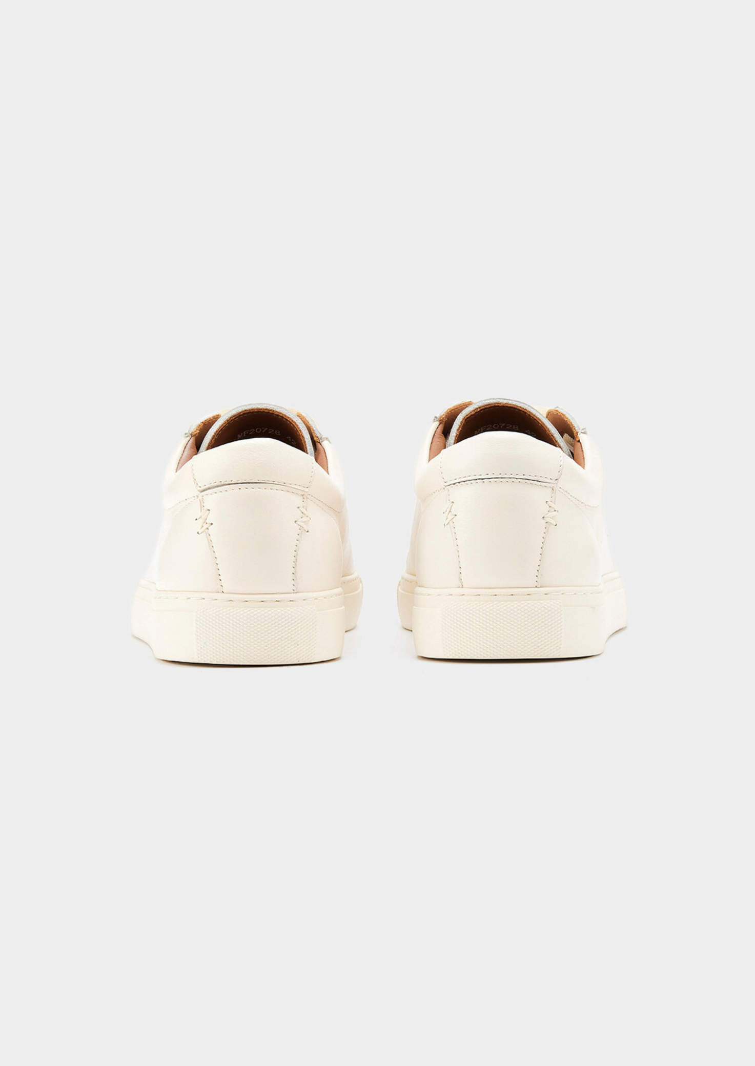 Ivory Essential Leren Sneaker