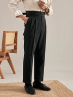 Marini Ragusa High Waisted Double Pleated Gurkha Pants