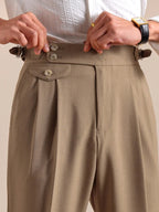 Marini Durvo High Waisted Double Pleated Pants