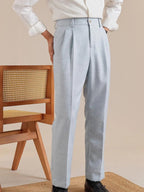 Marini Volterra High-Waist Belt Loop Trousers