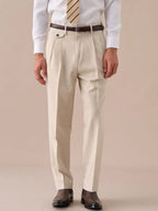 Marini Livorno Double Pleated Belt Loop Pants
