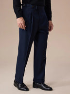 Dervio Hoogwaardige Dubbel Geplooide Broek