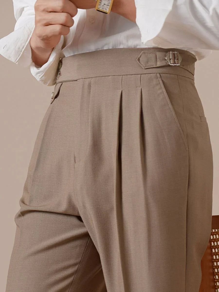 Marini Durvo High Waisted Double Pleated Pants