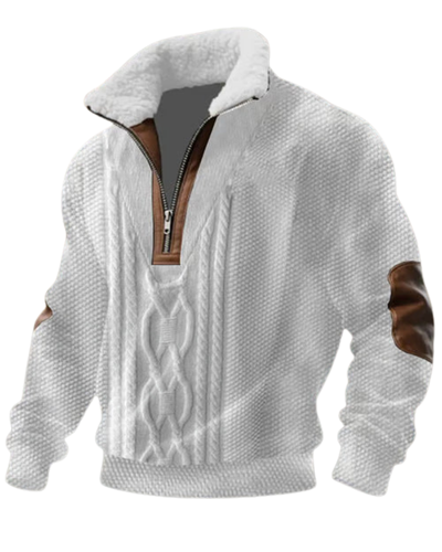 Ragnar Zip Trui met Hoge Bontkraag