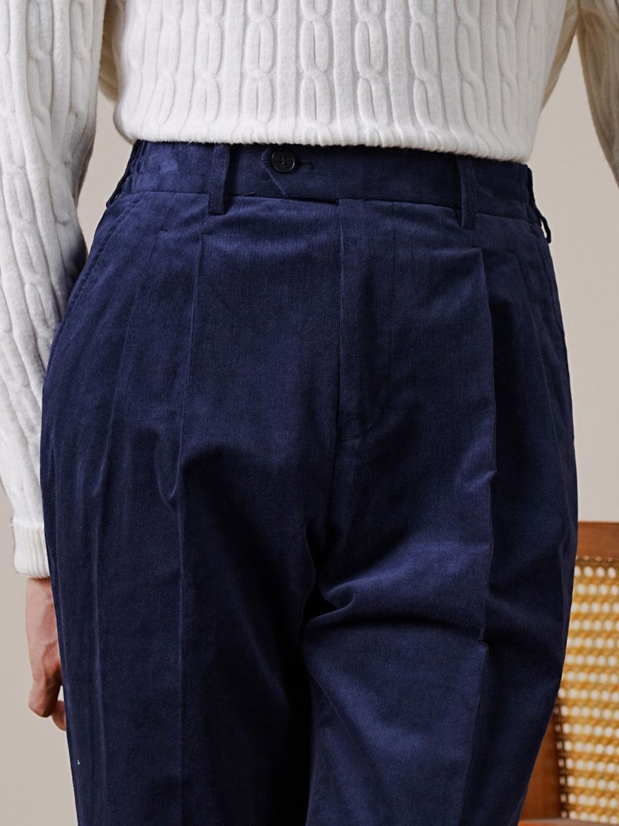 Marini Luni High-Waisted Corduroy Trousers