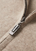 Extra-Fijne Merinowol Zip Polo Vest