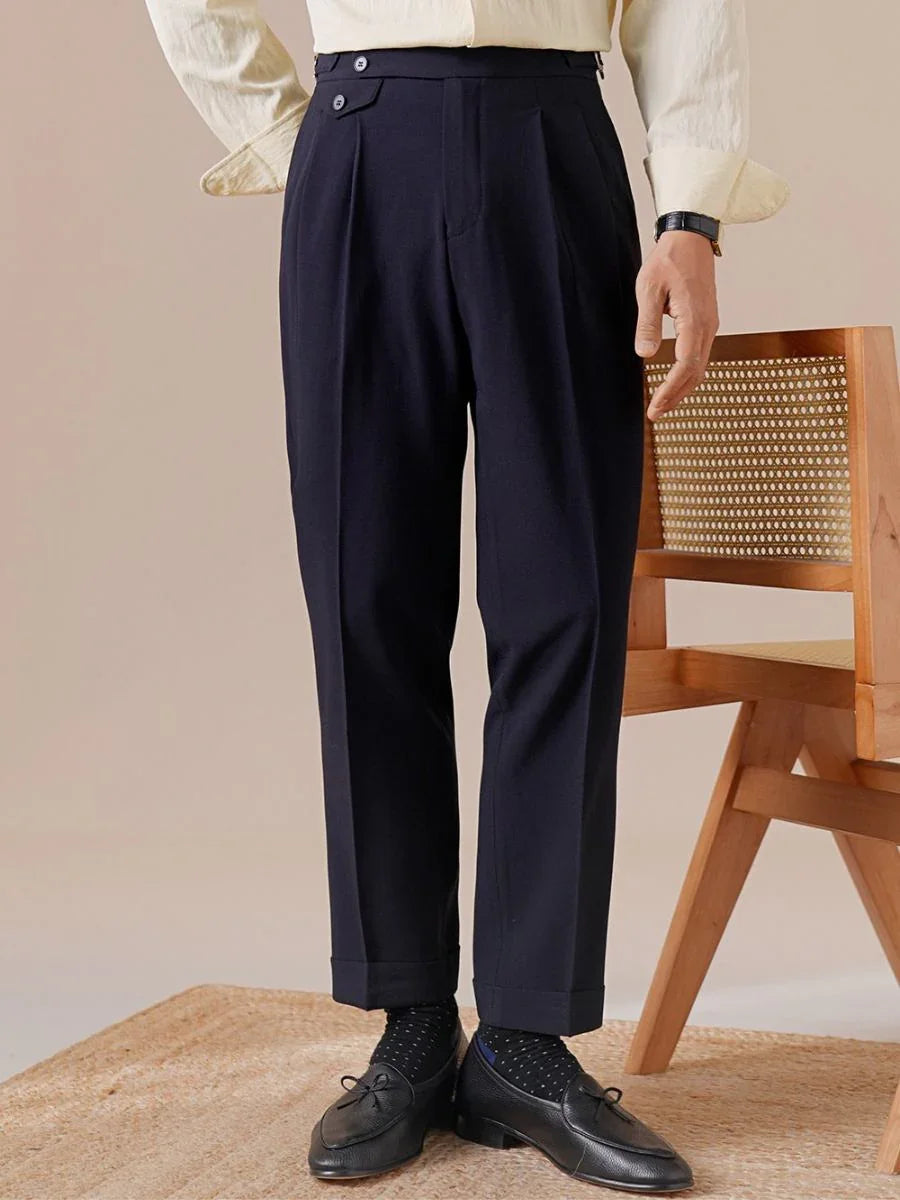 Marini Durvo High Waisted Double Pleated Pants