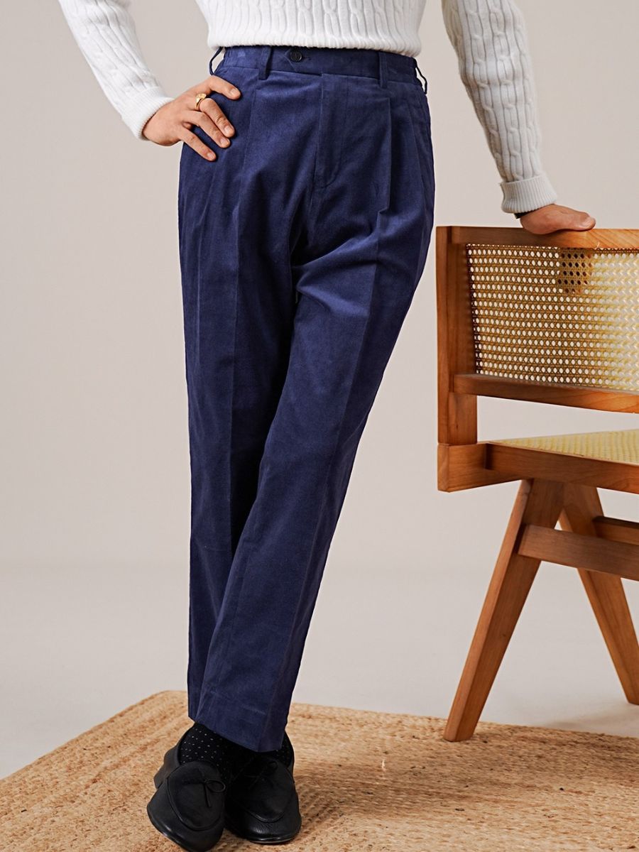 Luni High-Waisted Corduroy Broek