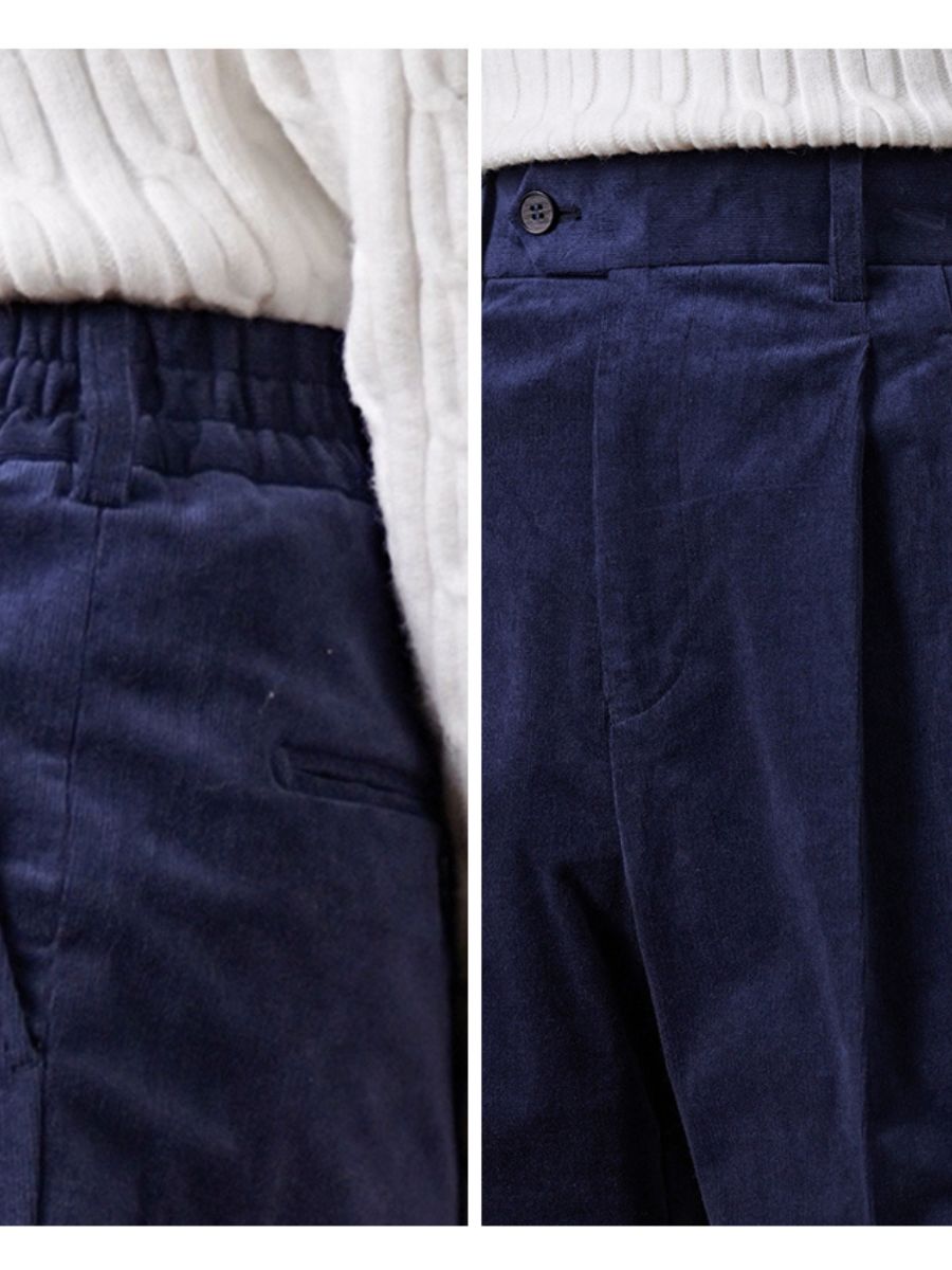 Luni High-Waisted Corduroy Broek