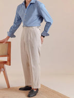 Marini PortoFino High Waisted Pleated Linen Pants