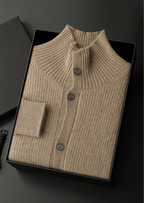 Premium Cashmere Hoge Kraag Vest