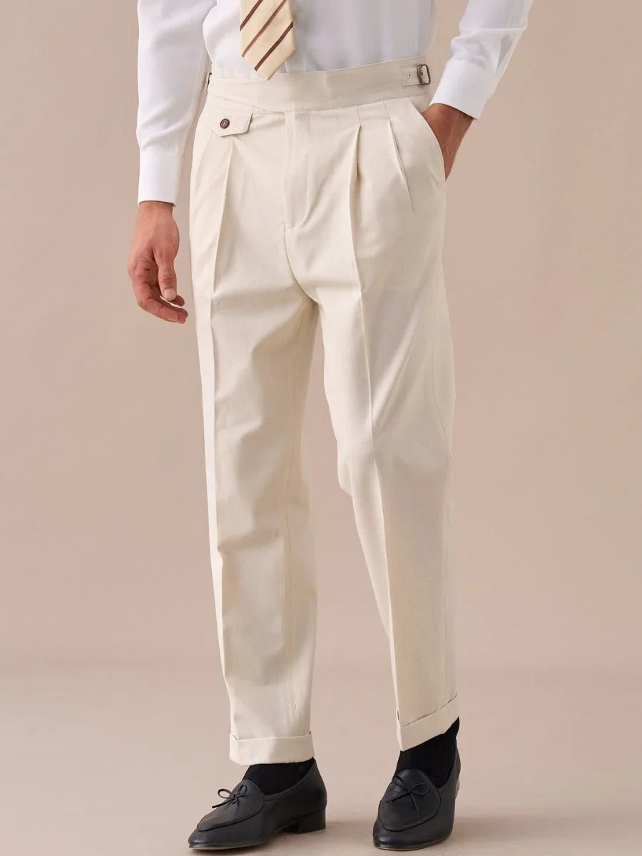 Marini Valdora High Waisted Double Pleated Gurkha Pants