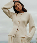 Lucienne Zachte En Warme Gebreide Cardigan