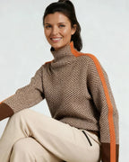 Malou Trui met Hoge Kraag