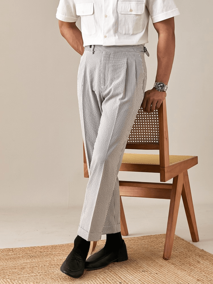 Marini Sorrento High Waisted Double Pleated Pants