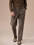 Marini Regio High Waisted Belt Loop Trousers