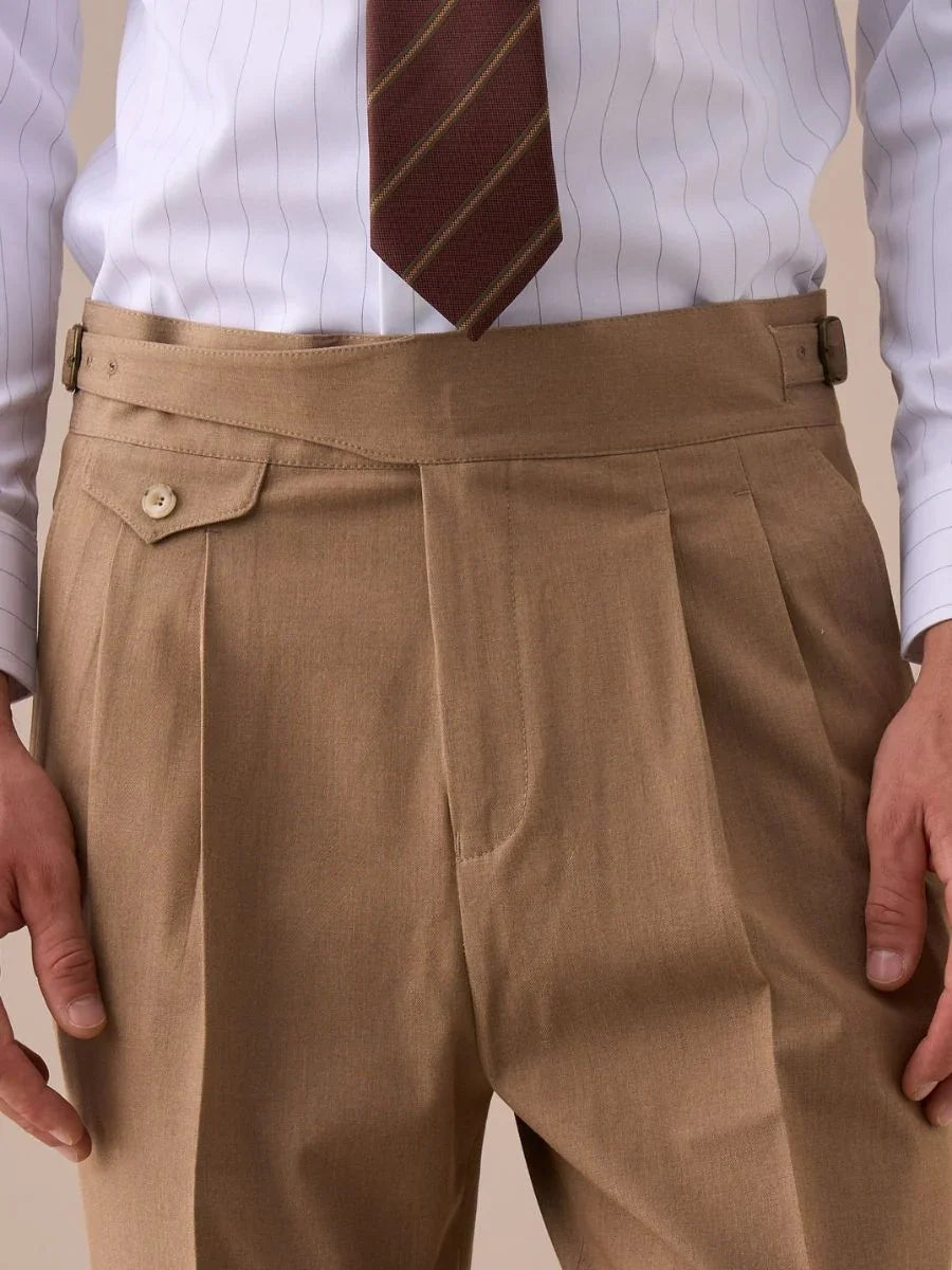 Marini Valdora High Waisted Double Pleated Gurkha Pants