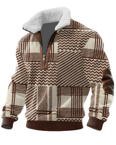 Ragnar Zip Trui met Hoge Bontkraag