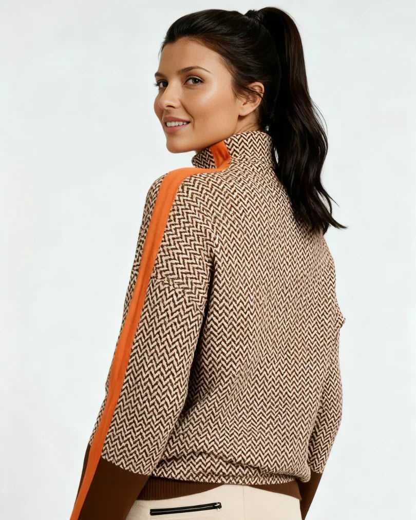 Malou Trui met Hoge Kraag