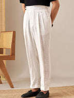 Marini Capri High Waisted Linen Pants