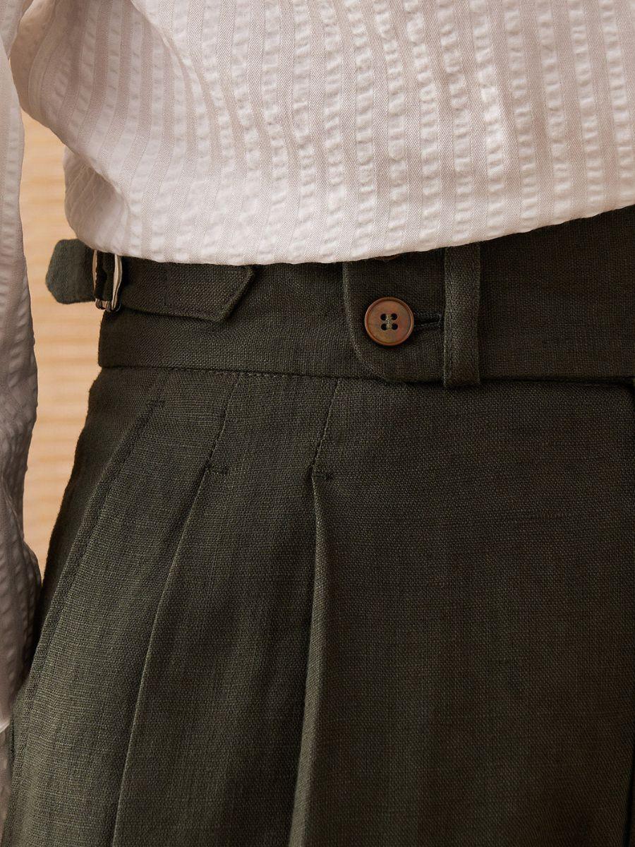 Marini Capri High Waisted Linen Pants