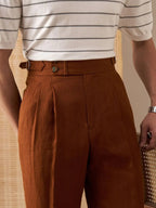 Marini Capri High Waisted Linen Pants