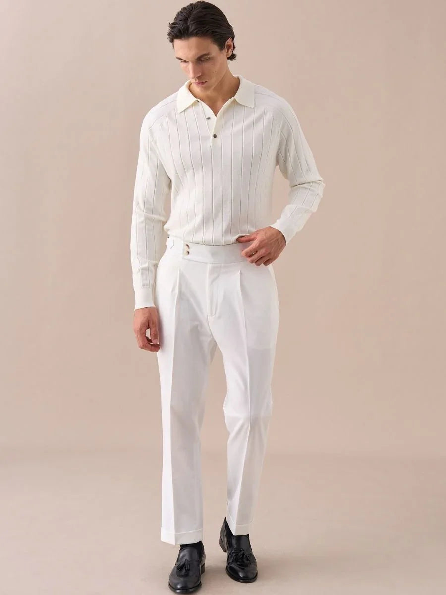 Palena Hoogwaardige Geplooide Broek