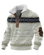 Ragnar Zip Trui met Hoge Bontkraag