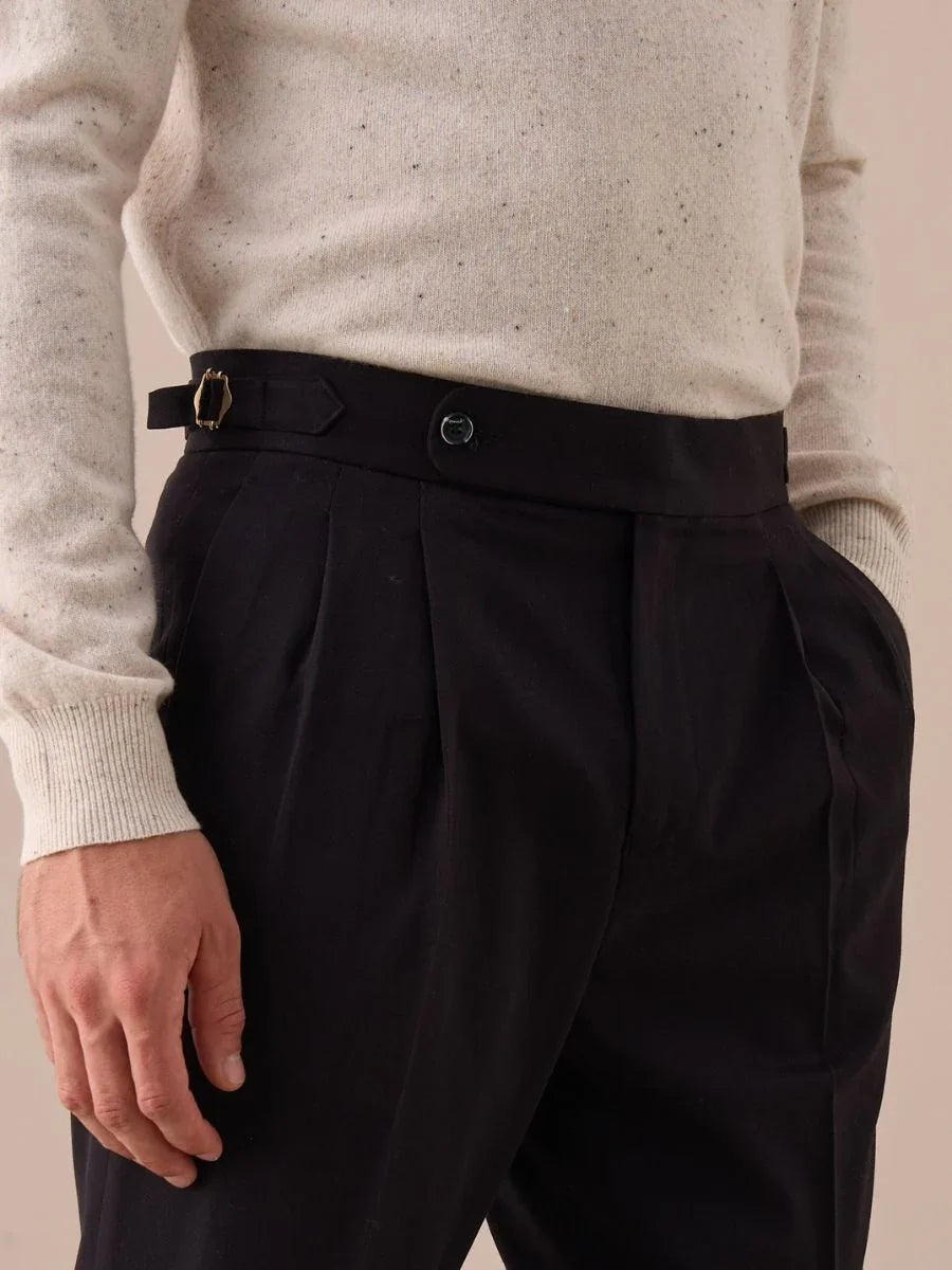 Moliterno Hoogwaardige Dubbel Geplooide Broek