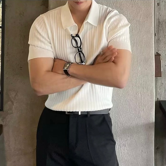 Chuncheon Gebreid Poloshirt