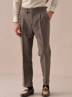 Ravenna Hooggetailleerde Dubbel Geplooide Broek