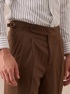 Moliterno Hoogwaardige Dubbel Geplooide Broek