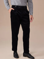 Marini Crotone High Waisted Belt Loop Velvet Pants