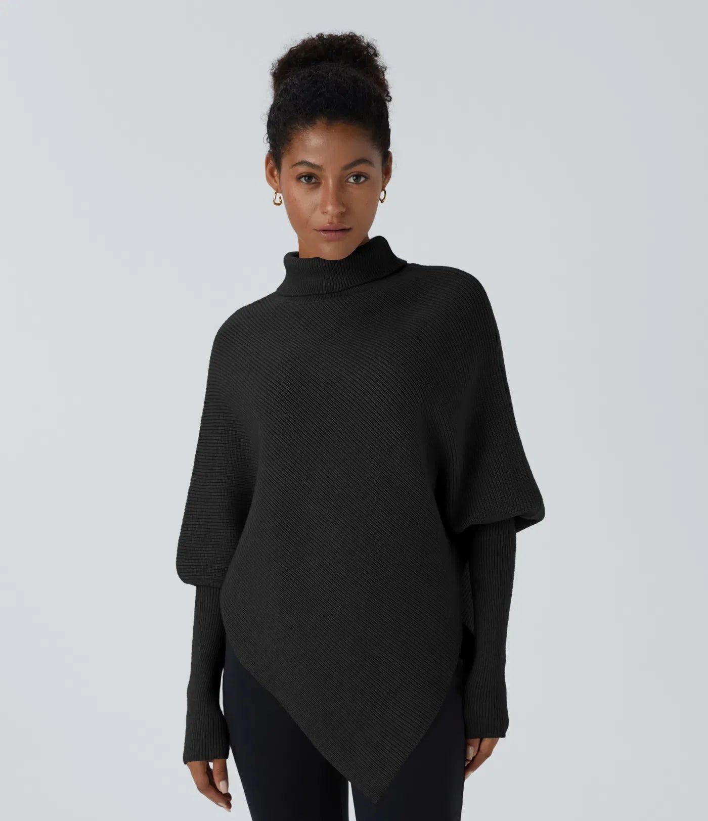 Amaya Asymmetrical Turtleneck Sweater