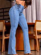 Mode Elastische Taille Jean