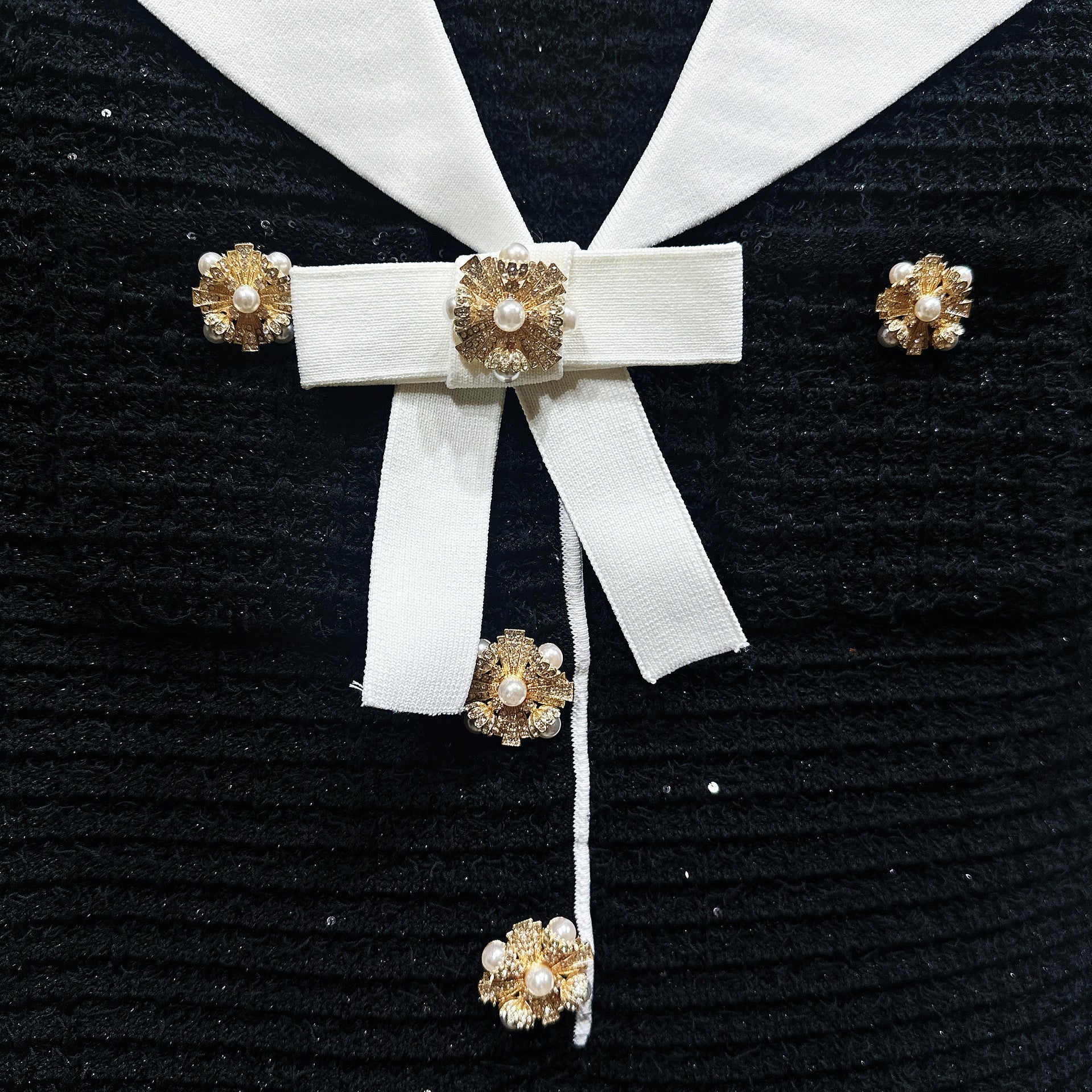 Geknoopte Strik Gebreide Jurk