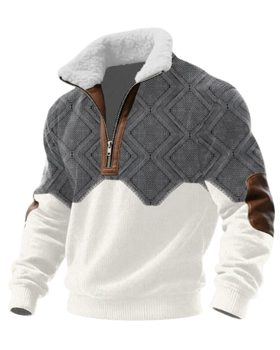 Ragnar Zip Trui met Hoge Bontkraag