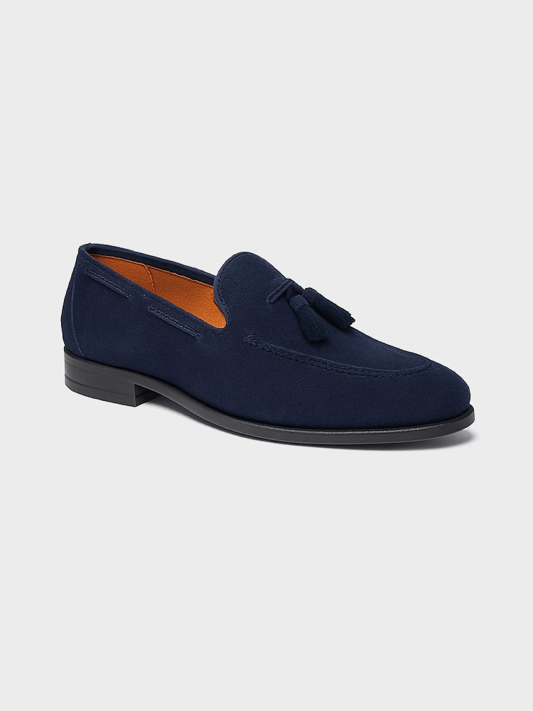 Suède Loafers met Kwast