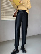 Casual Angora Leren Broek