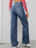 Losse Rechte Wijde Pijp Jeans