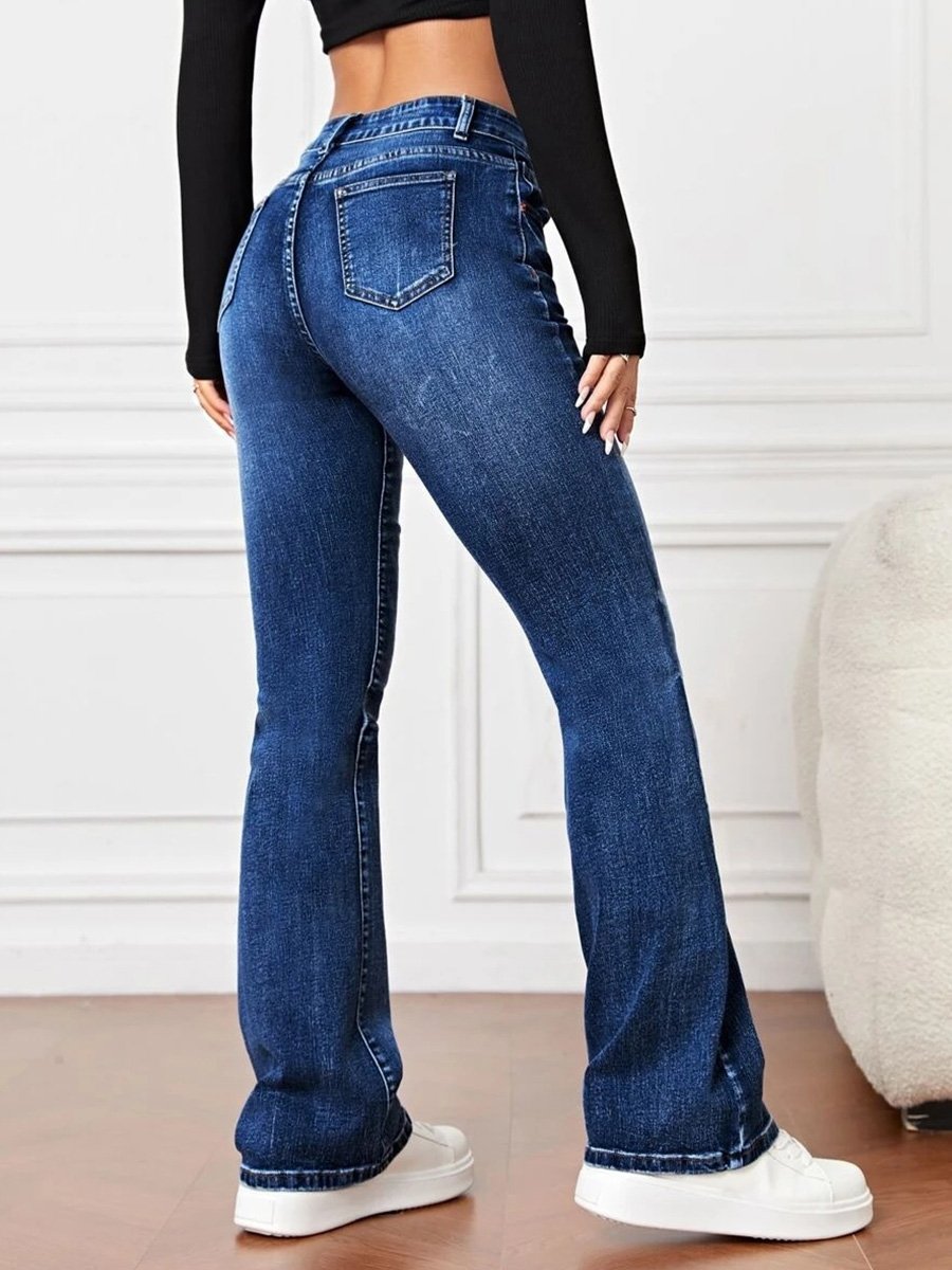 Marie Hoog Taille Bootcut Jeans