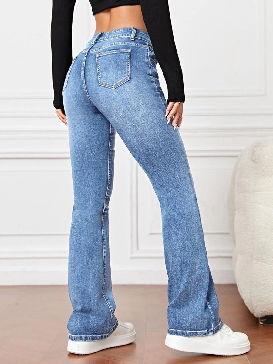 Marie Hoog Taille Bootcut Jeans