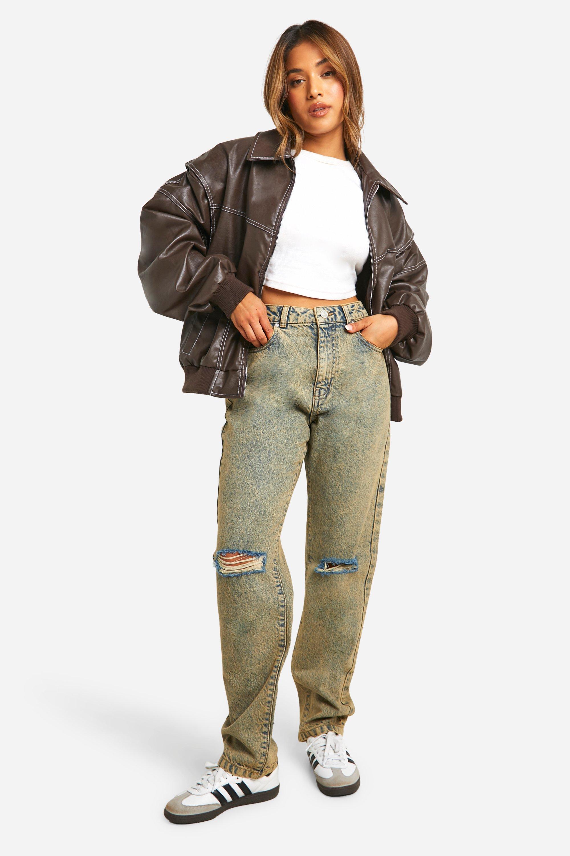 Isla Klassieke Leren Bomberjack